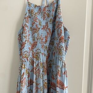 Free People Blue Floral Maxi Dress